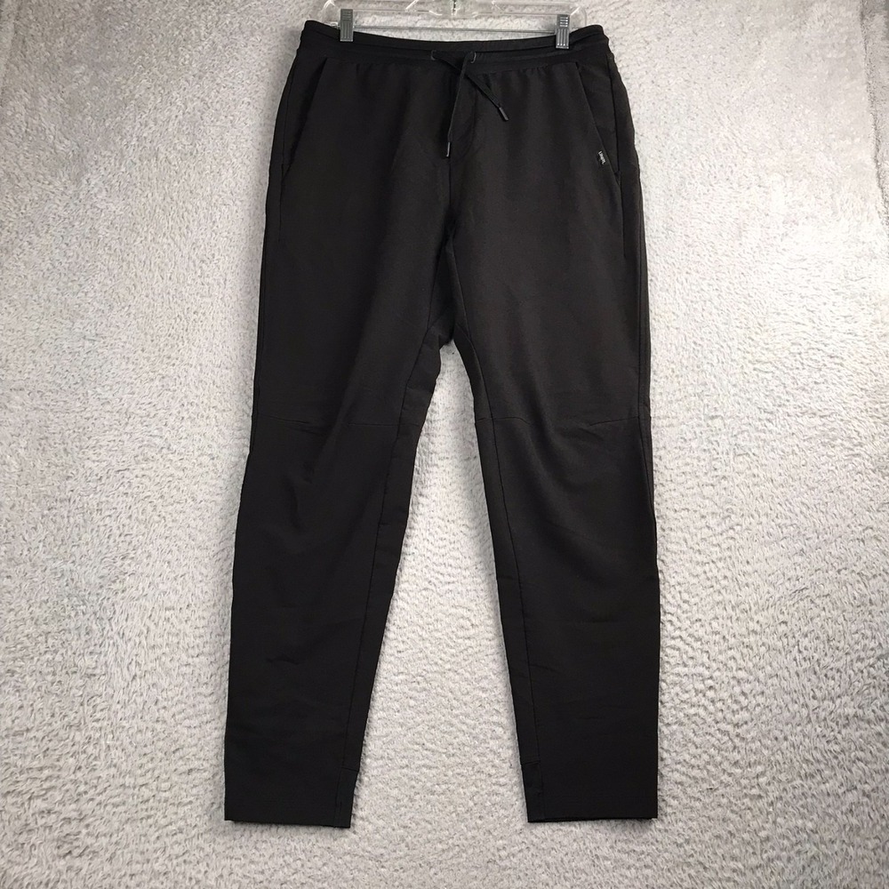 UNRL Performance Pants Mens M (32x28) Black Drawstring Stretch Jogger Sweatpants